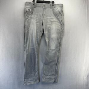Laguna Beach Jeans men's 40 Gray Crystal Cove Straight leg Cross Whisker